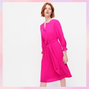 J CREW Tie-front Pleated Dress
